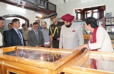 Hon'ble Governor touring the Himalayan Museum located at the DSB Campus of Kumaun University, Nainital.