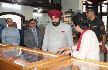 Hon'ble Governor touring the Himalayan Museum located at the DSB Campus of Kumaun University, Nainital.