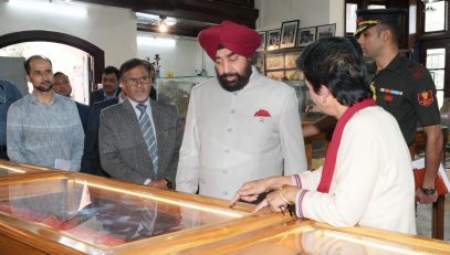 Hon'ble Governor touring the Himalayan Museum located at the DSB Campus of Kumaun University, Nainital.