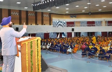 Hon'ble Governor addressing the inaugural program of a special congregation of Sikh society and Sanatan culture.