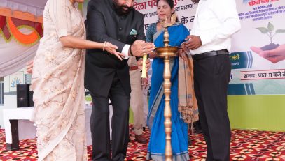 Hon'ble Governor inaugurating the "Harela Mahotsav - Ek Ped Maa Ke Naam" programme at Anganwadi Center Koti Bhaniawala, Dehradun.