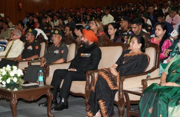 Hon'ble Governor participating in the programme on the occasion of 25th Kargil Vijay Diwas.