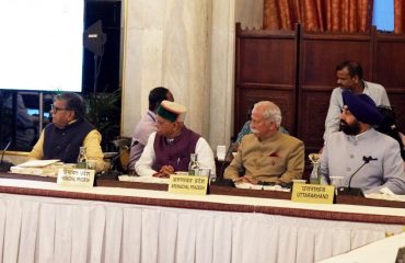 Governor Lt. Gen Gurmit Singh (Retd) attending the Governors' Conference-2024 at Rashtrapati Bhawan, New Delhi.