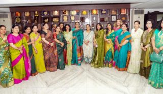 First Lady Smt. Gurmeet Kaur with women on the auspicious occasion of “Hariyali Teej”.