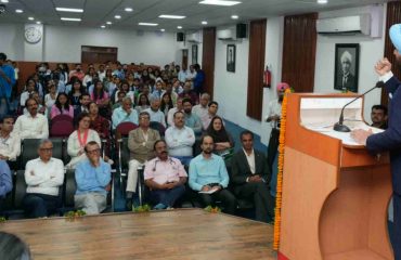 Governor addressing the program.
