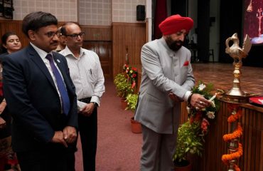 Governor inaugurating the seminar on financial and tax literacy at Raj Bhawan.