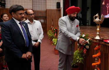 Governor inaugurating the seminar on financial and tax literacy at Raj Bhawan.