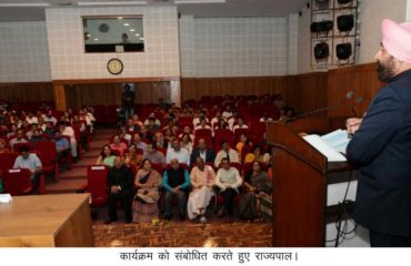 Governor addressing the program.