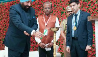 Governor inaugurating the 5th Conference organized by Association of Oral and Maxillofacial Surgeons of India (AOMSI).