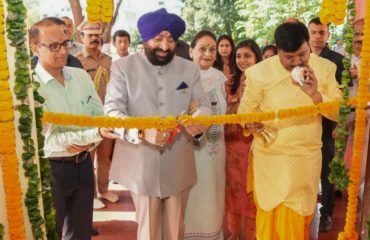 Governor inaugurating the “Girl's Self Defense and Computer Training Center” in Raj Bhawan Residential Colony.