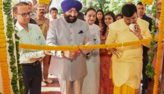 Governor inaugurating the “Girl's Self Defense and Computer Training Center” in Raj Bhawan Residential Colony.