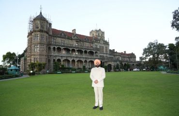 Governor Lt. Gen Gurmit Singh (Retd) visiting Indian Institute of Advanced Study (IIAS) Shimla.