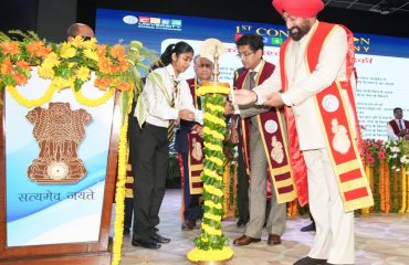 Governor inaugurating the first convocation of Coer University, Roorkee.