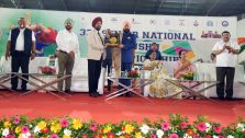 President of Wushu Association of India, Co-President of Wushu Association Uttarakhand, Jitendra Singh Bajwa presenting a memento to the Governor.;?>