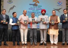 ⁠Governor releasing the book Moths of INDIA: A FIELD GUIDE written by Sanjay Sondhi in the program.;?>