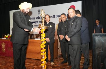 ⁠Governor inaugurating the program organized at Raj Bhawan on the the 19th anniversary of the Right to Information Act.