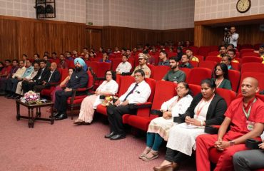 ⁠Governor participating in the program organized by AIIMS Rishikesh on World Trauma Day, at Raj Bhawan Auditorium.