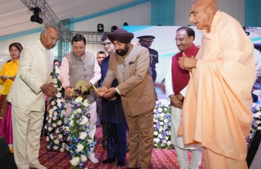 Governor, former President and Chief Minister inaugurating the three-day International Literature, Culture and Art Festival 