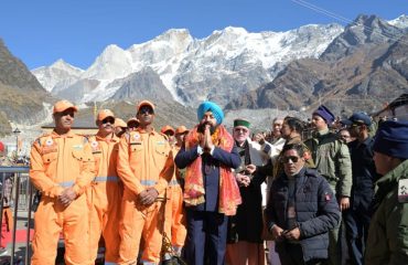 Governor visiting Baba Kedarnath Dham.