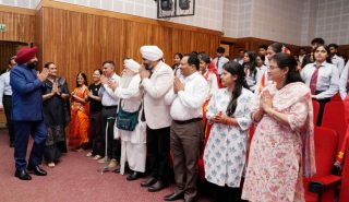 Governor participating in the Foundation Day program of various states and union territories at Raj Bhawan.