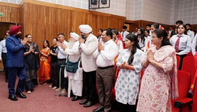 Governor participating in the Foundation Day program of various states and union territories at Raj Bhawan.