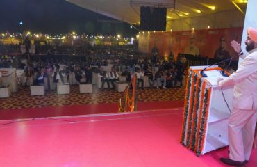 Governor addressing the closing ceremony of “Uttarakhand State Level Youth Festival 2024-25” organized at Parade Ground, Dehradun.