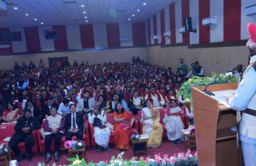 Governor addressing the fifth convocation of Shri Dev Suman Uttarakhand University.