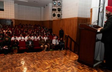 Governor addressing the seminar on “Drug-free Uttarakhand”.