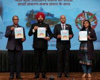 Governor releasing the book “Tobacco-free educational institution (ToFEI) implementation guide” of National Health Mission, Uttarakhand.;?>
