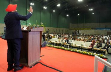 Governor addressing the 10th World Ayurveda Congress and Arogya Expo-2024 program.