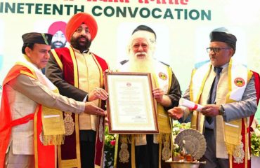 Governor presenting medals and degrees on the occasion of the 19th convocation of Kumaun University.