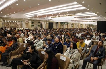 Officials of Rashtriya Sainik Sanstha and Gaurav Senani's participating in the programme.