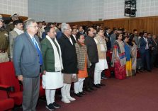 Distinguished guests present at the oath taking ceremony of the newly appointed Chief Justice of Uttarakhand High Court Justice Guhanathan Narendar.;?>