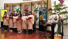 Artists presenting beautiful renditions of carol singing at a function organised at Raj Bhawan on the occasion of Christmas.;?>