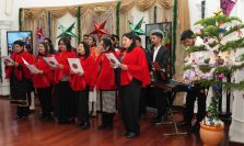 Artists presenting beautiful renditions of carol singing at a function organised at Raj Bhawan on the occasion of Christmas.;?>