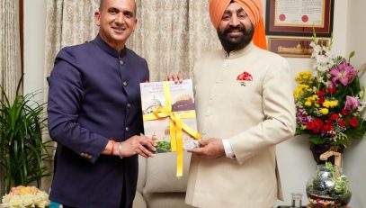 Governor releasing a pictorial book dedicated to "Veer Bal Diwas".