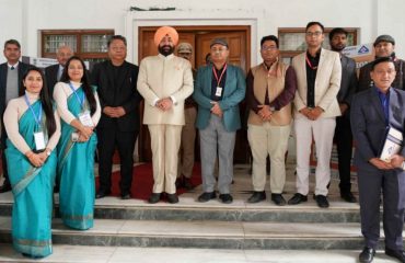 Governor with the officials of Bureau of Indian Standards (BIS) at the event organized on the occasion of 78th Foundation Day of Bureau of Indian Standards (BIS) at Raj Bhawan.