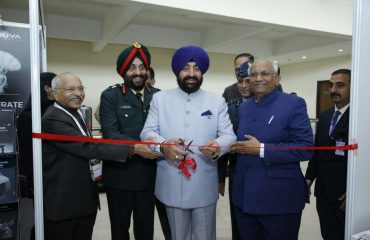 Governor inaugurating the DefSAT program organized by SIA-India in New Delhi.