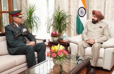 Additional Director General, NCC Directorate Uttarakhand, Major General Rohan Anand paying a courtesy call on the Governor.