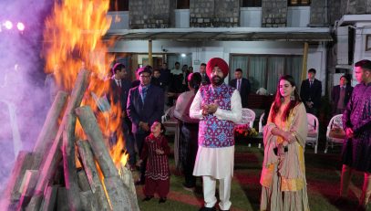 Governor on the occasion of Lohri festival program at Raj Bhawan.