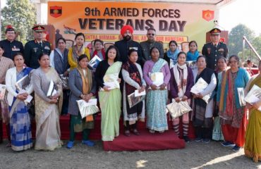 Governor with serving officers, ex-servicemen and their families on the occasion of Armed Forces Veterans Day, a programme organised by Uttarakhand Sub Area.