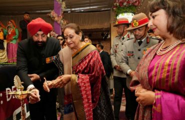 Governor inaugurating the mega rally of ex-servicemen under the aegis of Assam Rifles Headquarters in Dehradun along with First Lady Mrs. Gurmeet Kaur.