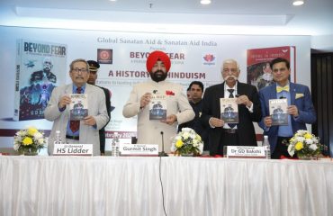 Governor launching the book “Beyond Fear: A Personal Journey to Soma” in New Delhi.