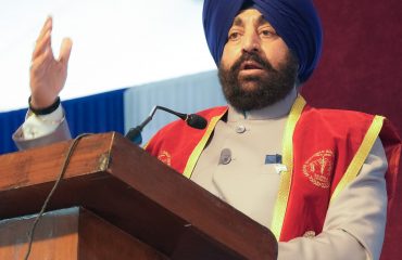 Governor addressing the first convocation of Sardar Bhagwan Singh University, Dehradun.