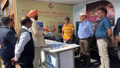 Governor visiting Uttarakhand Mandapam located at Sector 7 Kailashpuri Marg, Prayagraj, Uttar Pradesh and being apprised