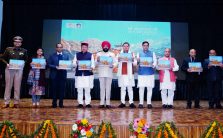 Governor and Chief Minister launching the coffee table book 'Another effort on disaster management in Shri Kedarnath Ji area' prepared by the State Disaster Management Authority.;?>