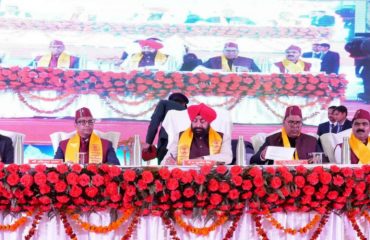 Governor participating in the second convocation organized at Rishikul Campus, Haridwar of Uttarakhand Ayurveda University.