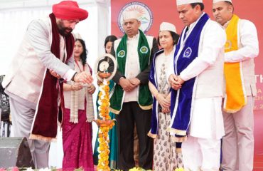 Governor inaugurating the 7th convocation of HNBU Medical Education University, Dehradun.