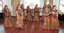 ⁠Students of Rajasthan giving captivating performance in cultural programs on the occasion of Rajasthan State Foundation Day at Raj Bhawan.;?>