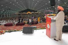 Governor addressing the 'Goodwill Conference and National Unity Camp' program organized in Haridwar.;?>
